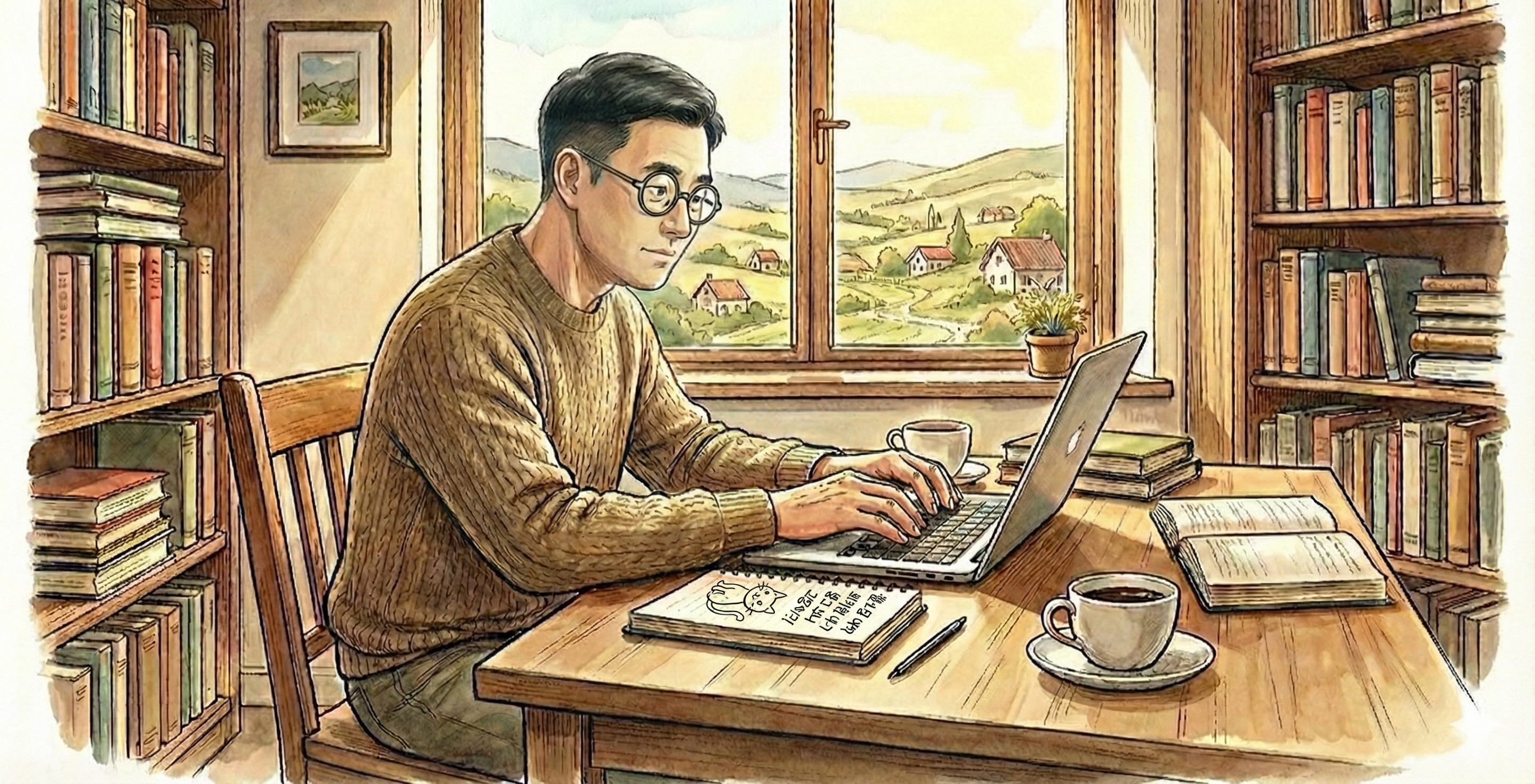 나이 든 퇴사자가 웹소설 작가로 데뷔함